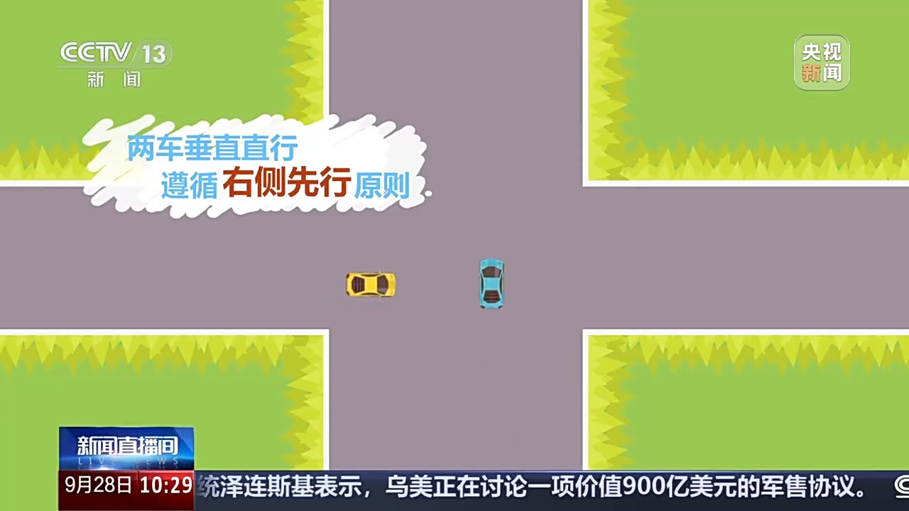 國慶中秋假期交通安全風(fēng)險(xiǎn)_無信號(hào)燈路口通行規(guī)則_出行提示