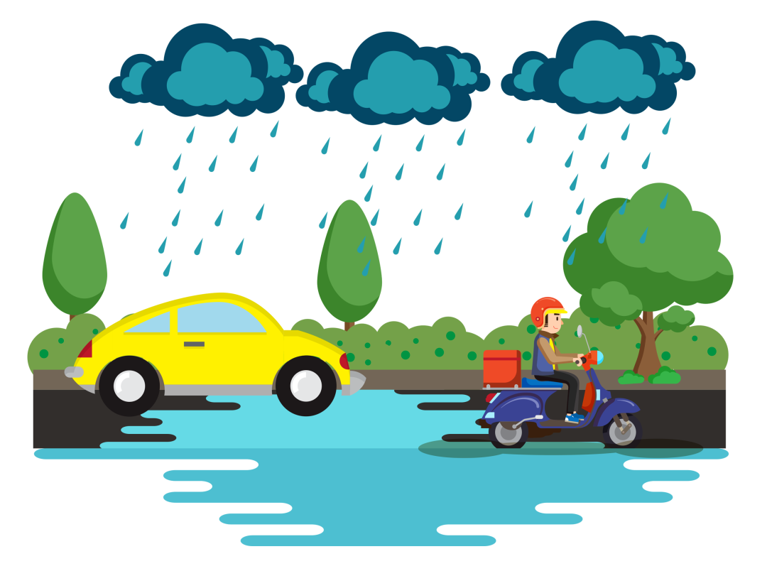 雨天騎車(chē)出行注意事項(xiàng)_雨天出行安全注意事項(xiàng)_出行提示