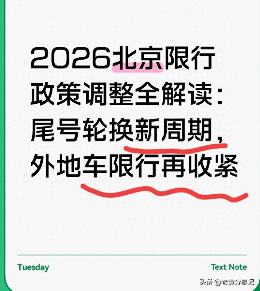 限行_2026北京限行新規(guī) 本地車外地車 進京證時段路段