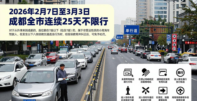 成都春節(jié)臨時(shí)停車_限行_成都春節(jié)不限行
